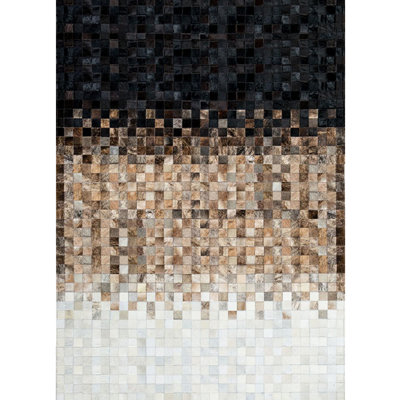 Verona Handmade Leather Ombre Area Rug