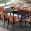 Chaise d'appoint couleur camel - Paire de microfibres au design confortable et tendance pour un usage quotidien