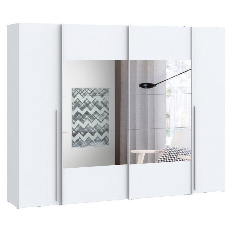 Koran No Wardrobe, White, 210.5cm H x 270.3cm W x 61.2cm D