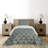 Morrocan Eclectic Polyester Ikat Coverlet-41889533-105475220