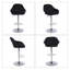 Swivel Upholstered Velvet Adjustable Height Bar Stool-122279879