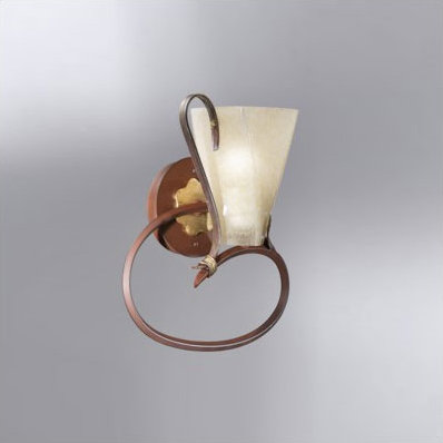 Novara 1 - Light Armed Sconce, Vintage Iron