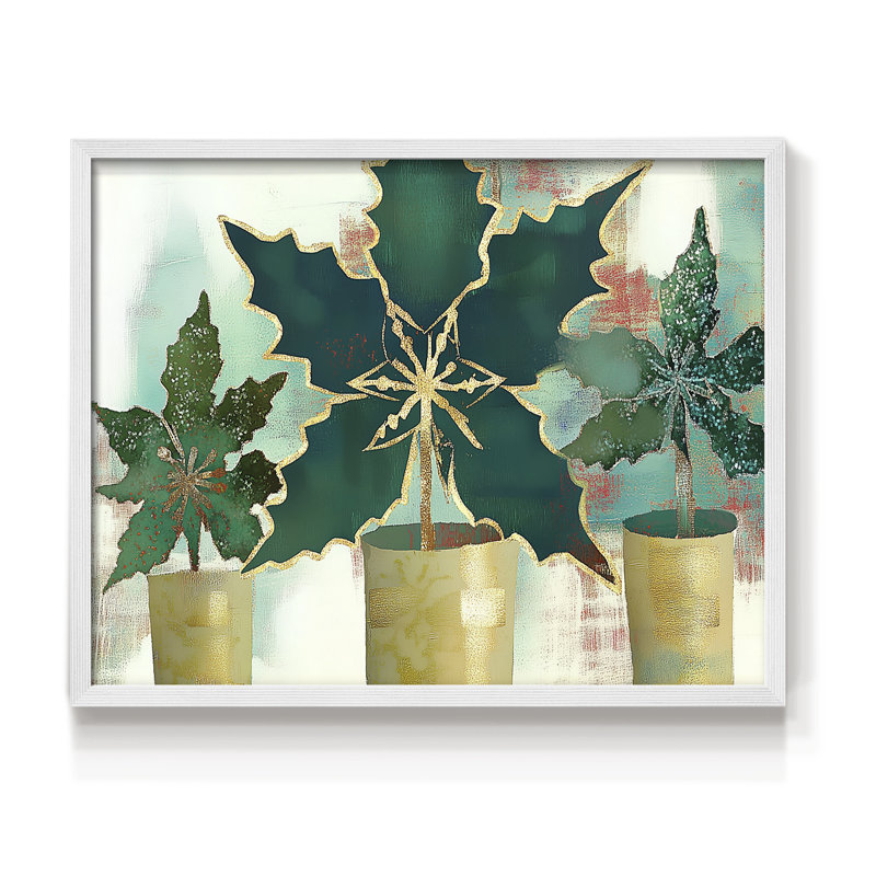 Chirstmas Art-CCLXXX -Framed Print - Restickable, H 22 po x l 28 po, Blanc