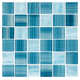 SAMPLE-Oceanic- Caspian Atlas 12" x 12" Glass Grid Mosaic Sheet Wall & Floor Tile
