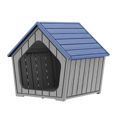 Compact Weatherproof Cat House , Tool-Free Assembly, Sturdy Outdoor Pet Shelter for Cats & Small Dogs