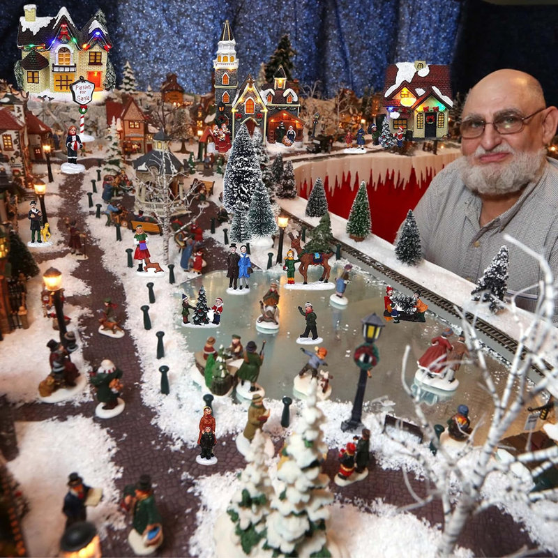Ensemble de 30 figurines de village