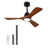 42 Inch Ceiling Fans with Lights and Remote Control, Outdoor Ceiling Fan for Patios, Black Ceiling Fan with Lights for Bedroom, Noiseless DC Motor, Dimmable Led 3 Solid Wood Blades-111884426-111884428-111884433