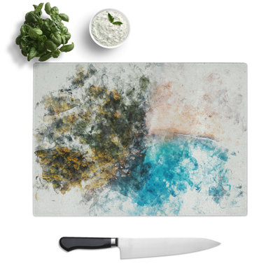 Forest Beach Watercolour Chopping Board