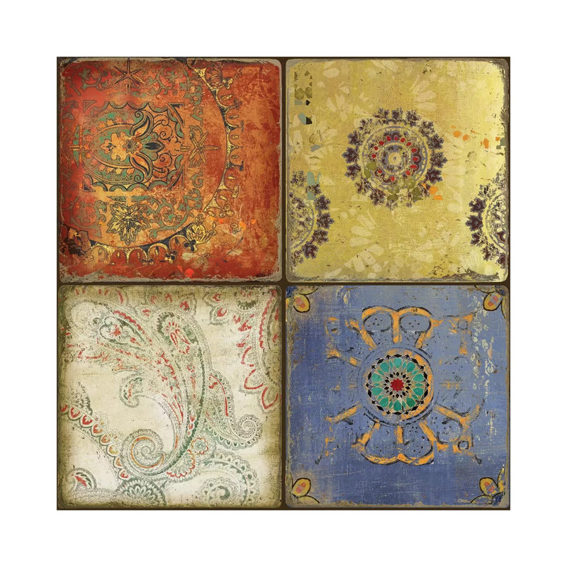 Paisley Park II - Wrapped Canvas Print, 30.48 cm H x 30.48 cm W