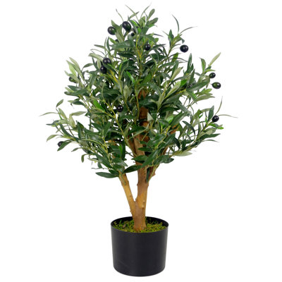 65cm Faux Olive Tree Tree in Pot Liner