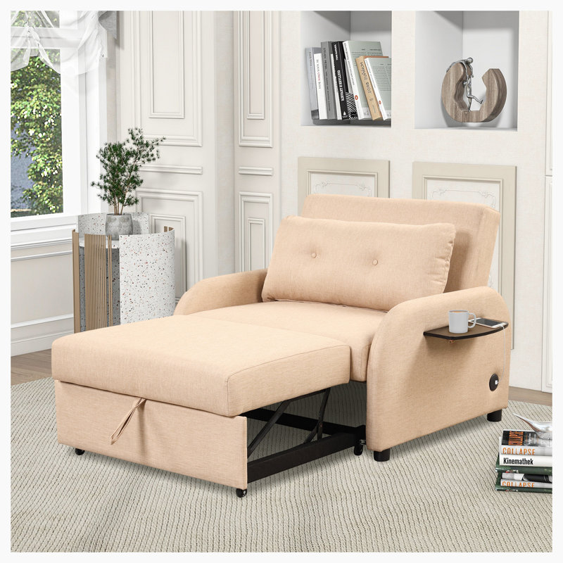 Lin Sarenac 41,5 po, 100 % lin beige