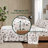 Gray Deer Toile 4 Pcs Full Sheet , 100% Cotton Flannel Brushed For Softness, Full Fitted 12" Mattresses, 14", Includes 1 Fitted, Flat And 2 Pillowcases, Simple Machine Washable,-126015672