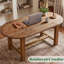 Oval Solid Wood Solid Wood Executive Desk