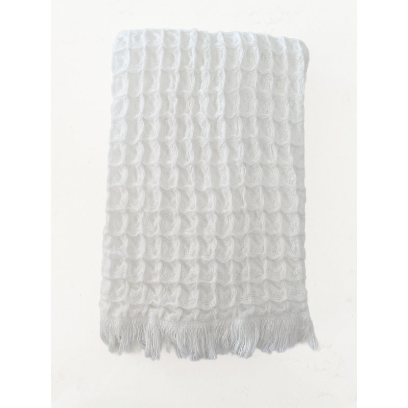 Waffle Hand Towel Set, White