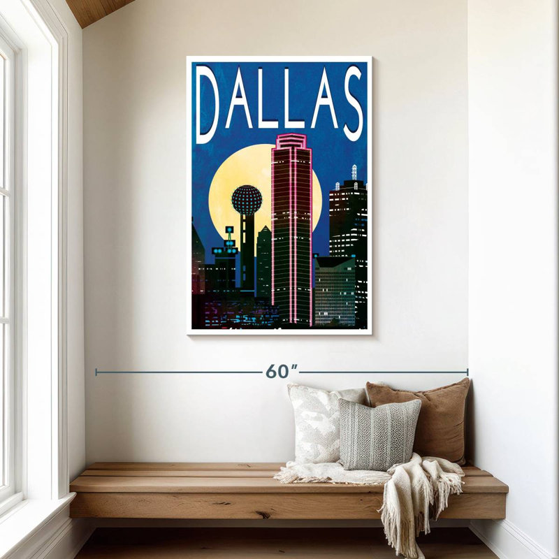 Dallas Night Glow, 45" H x 30" W
