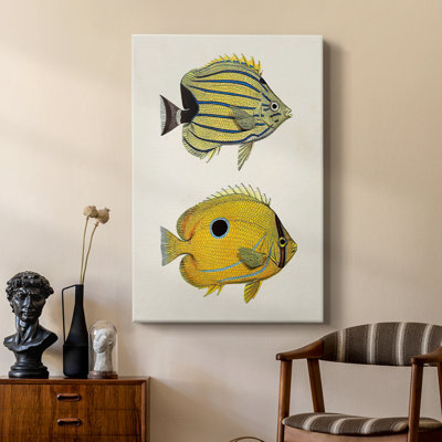 Poisson jaune et gris III - galerie Cavas sur mesure