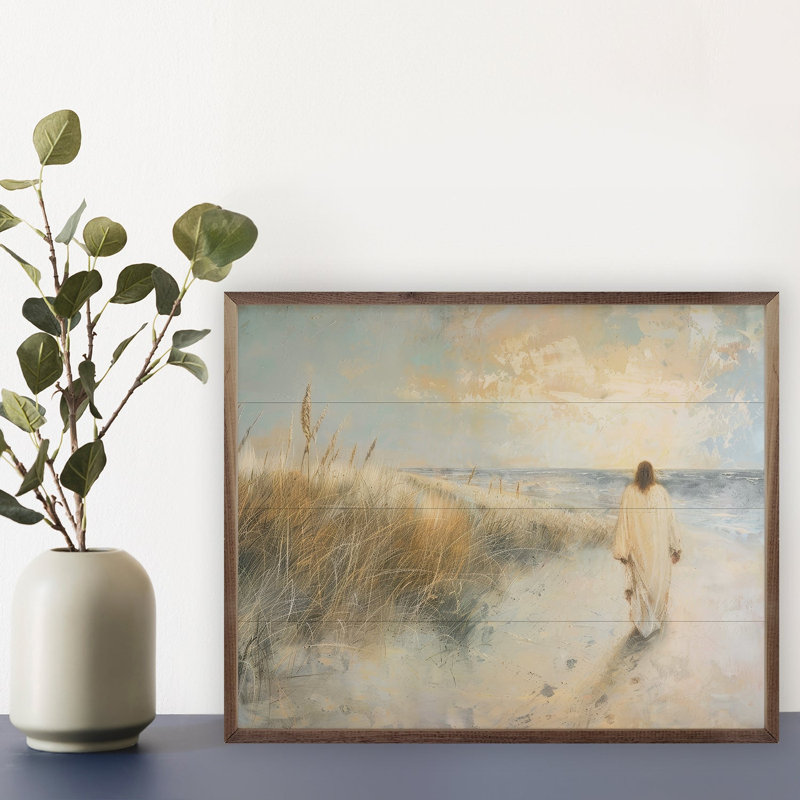 «Footprints In The Sand» par Petals Prints Design, H 8 po x l 10 po