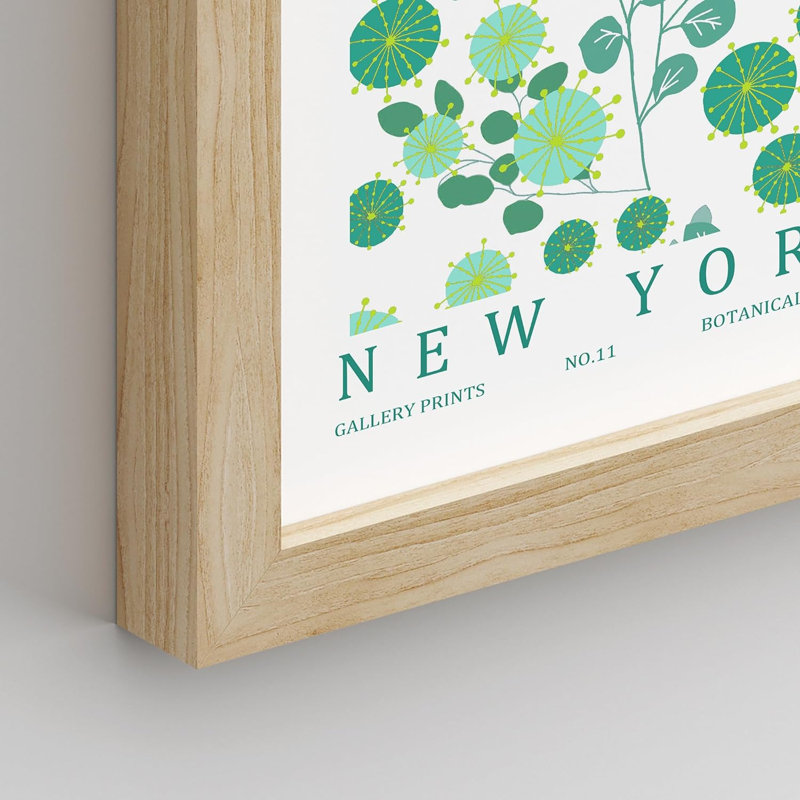 «Green Floral Flower Market», variété, nature sauvage, calme et bohème encadré sur papier, 9 pièces, Naturel