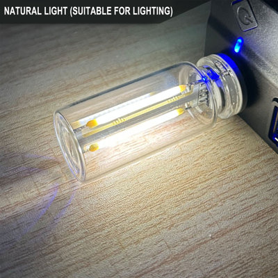 USB Nightlight New Touchs-controlled Bedside Vehicle Atmospheres Lamp Ceramic LED Glass Bottle Creatives Romantic Mini