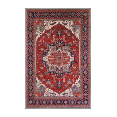 Tapis de style oriental rouge