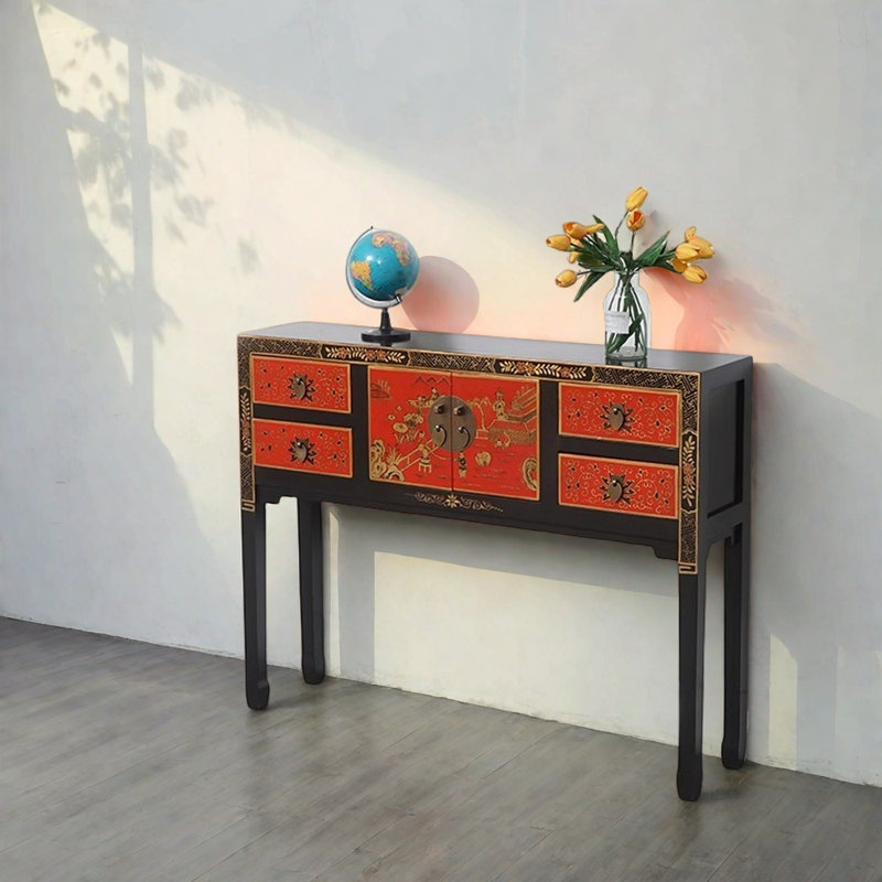 Hand-Painted  Entryway Cabinet