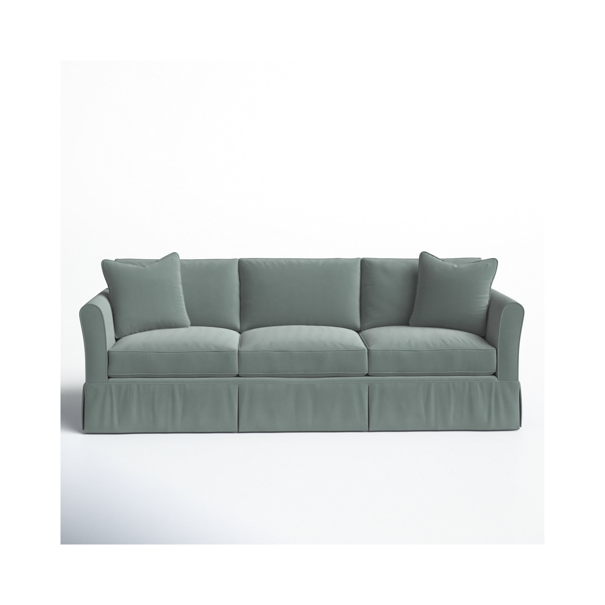 Shelby 82'' Upholstered Sofa, Canvas Spa Sunbrella® Canvas