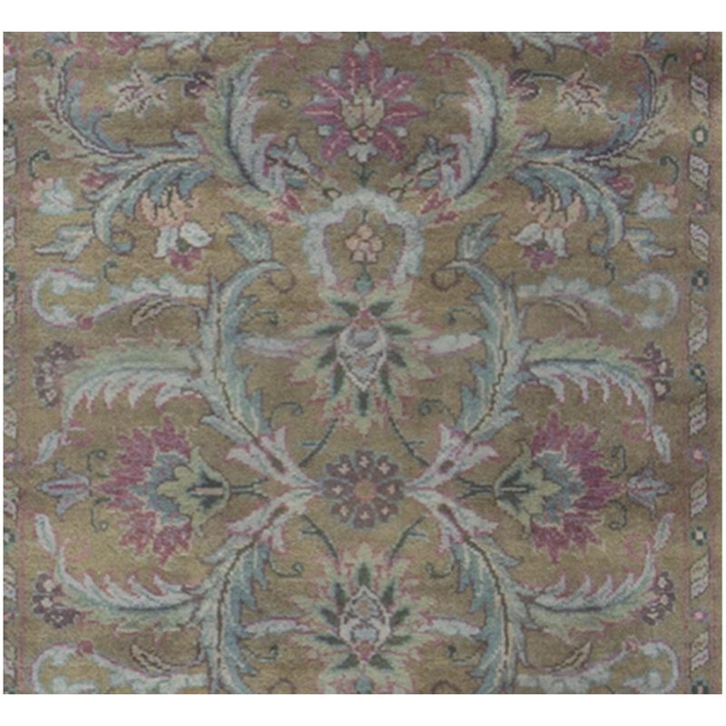 Wool Damask Area Rug