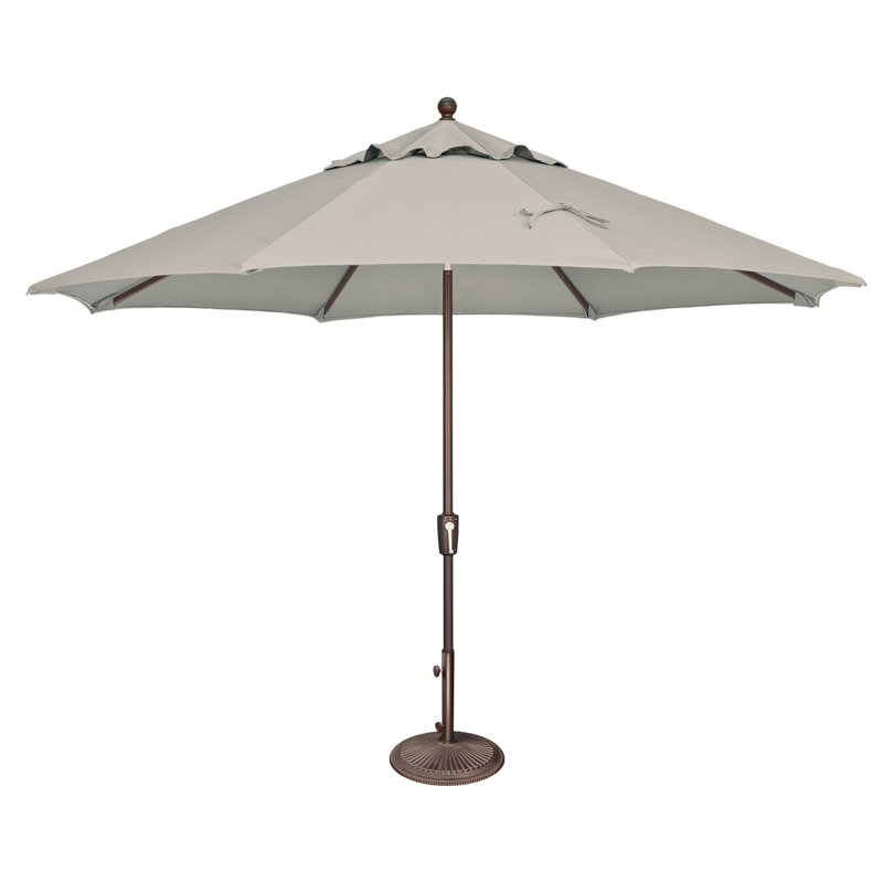 Parasol de marché Laonceston, Acrylique argent, Bronze