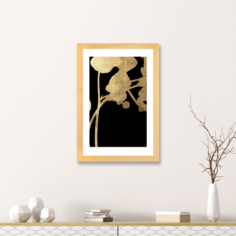 « gilded i »-cadre photo, impression, H 24 po x l 16 po x P 1 po, Papier avec cadre blanc
