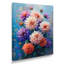 Danse des fleurs de dahlia rose bleu, collage II - décoration murale Dahlia-352066707-352066711