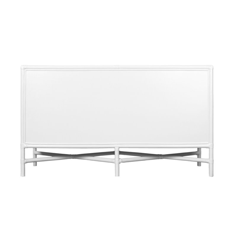 Venice 4 Drawers 54" W Double Dresser, White