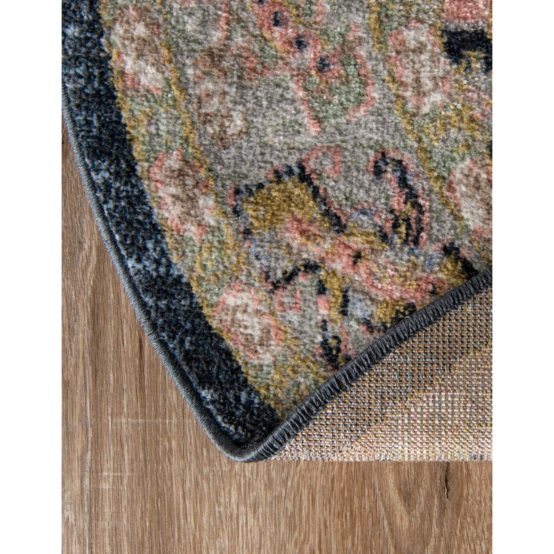 Taslin Rug, Vintage/Neutral tone, Round 7'10''