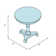 Krohn Transitional Round Pedestal End Table with 4 Legs