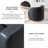 Genuine Leather Barrel Chair(Set Of 2)-673869884