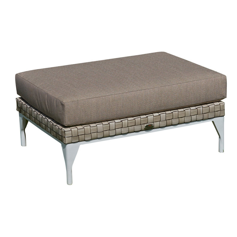 Brafta Outdoor Ottoman, Canvas Taupe Sunbrella® Canvas