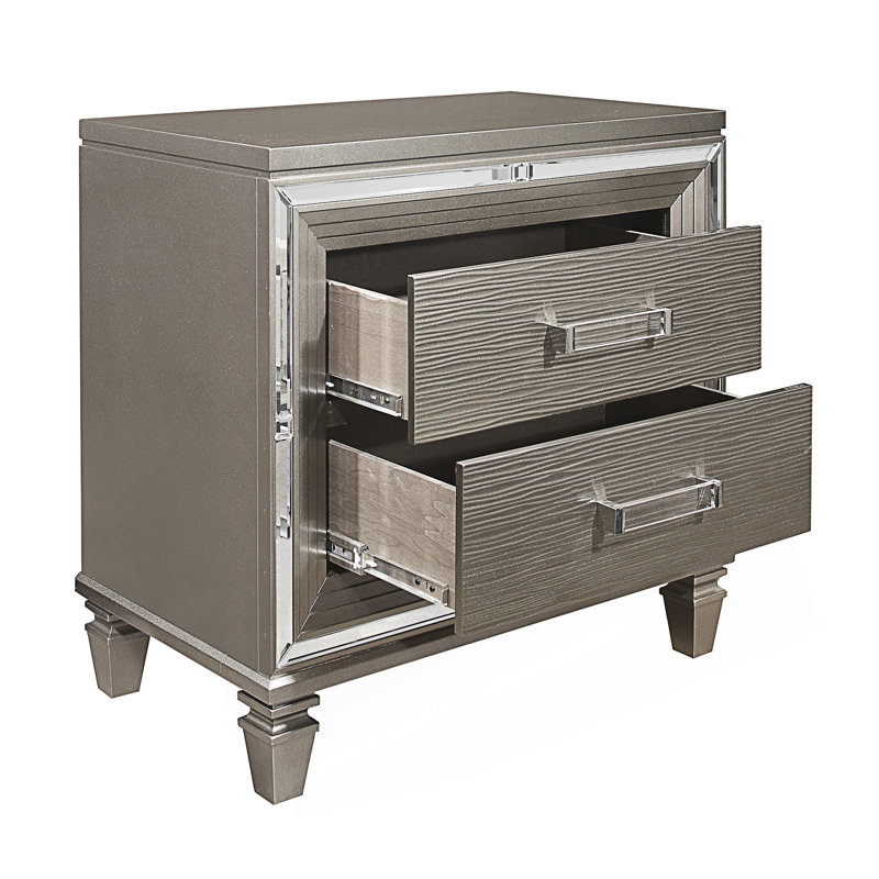 Elegant Style Nightstand, End Table