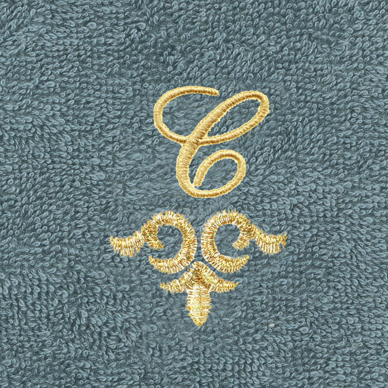 Ensemble de serviettes 100% lin Linica, C, Paquet de 2 débarbouillettes, Sarcelle