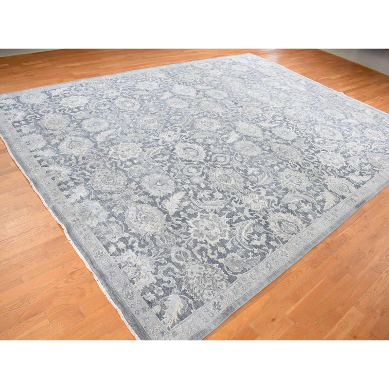 Aticus One-of-a-Kind 12' X 15'8" New Age Wool Area Rug Grey