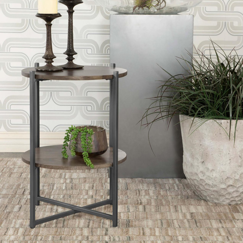 Table d'appoint avec tablette inférieure