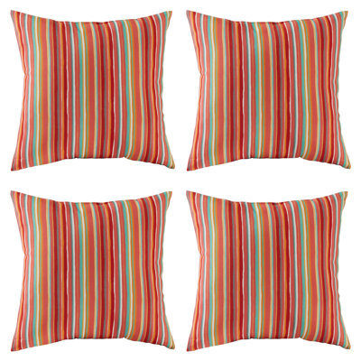 Outdoor Square Throw Pillow Set