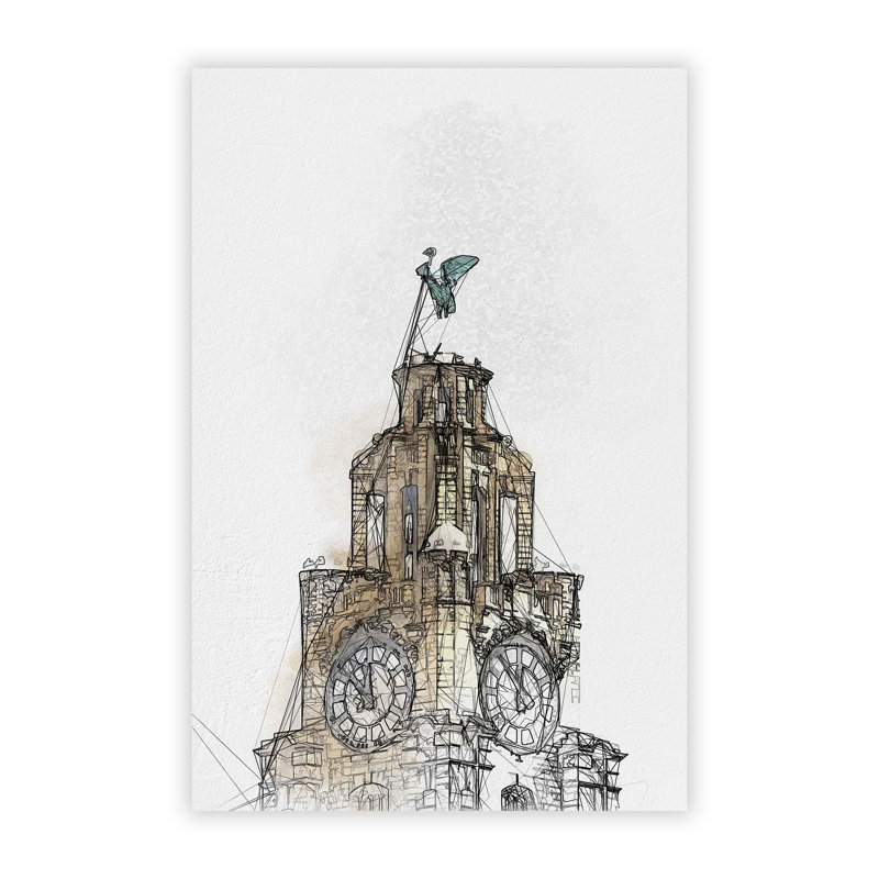 The Liver Building Liverpool - Frameless Print, 84.1 cm H x 59.4 cm W