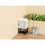 Petit meuble-lavabo de 20 po avec lavabo et robinet d'eau chaude et froide, armoire de salle de bain autoportante avec lavabo en céramique, rangement pour salle de bain avec 1 porte et tablette ouverte en fer-66956520