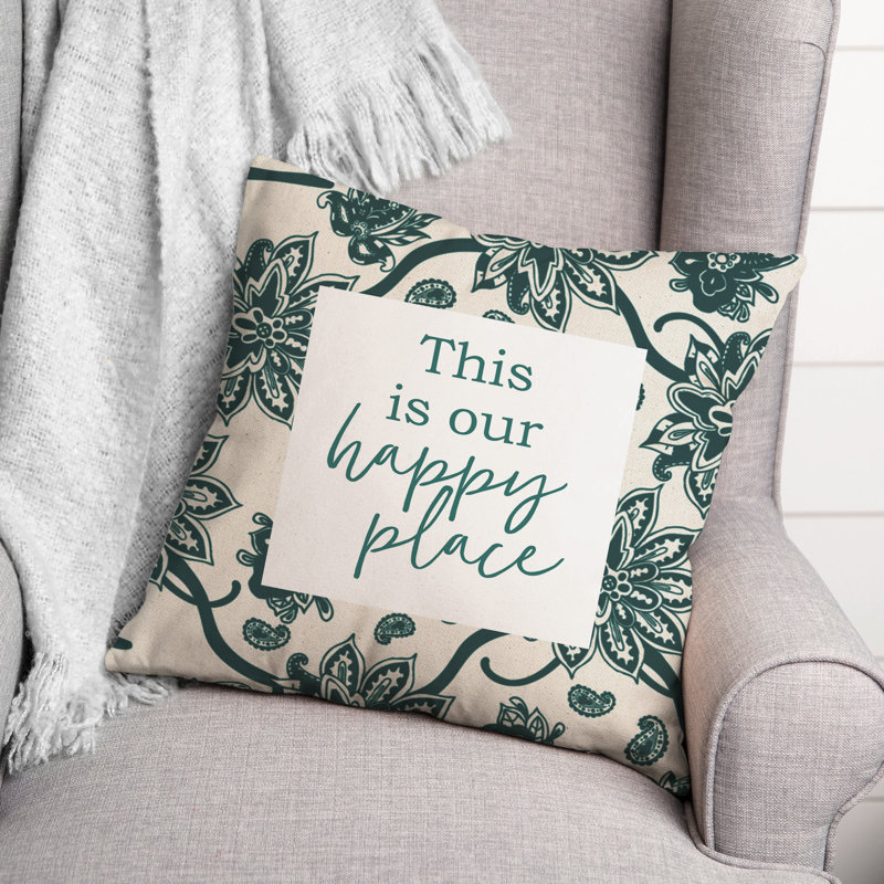 Floral Outdoor Throw Pillow