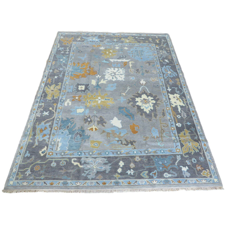 Tapis oriental gris Oushak 9 pi 2 po x 12 pi 6674FCFC22F64FDFA07D11CE13AE59A0