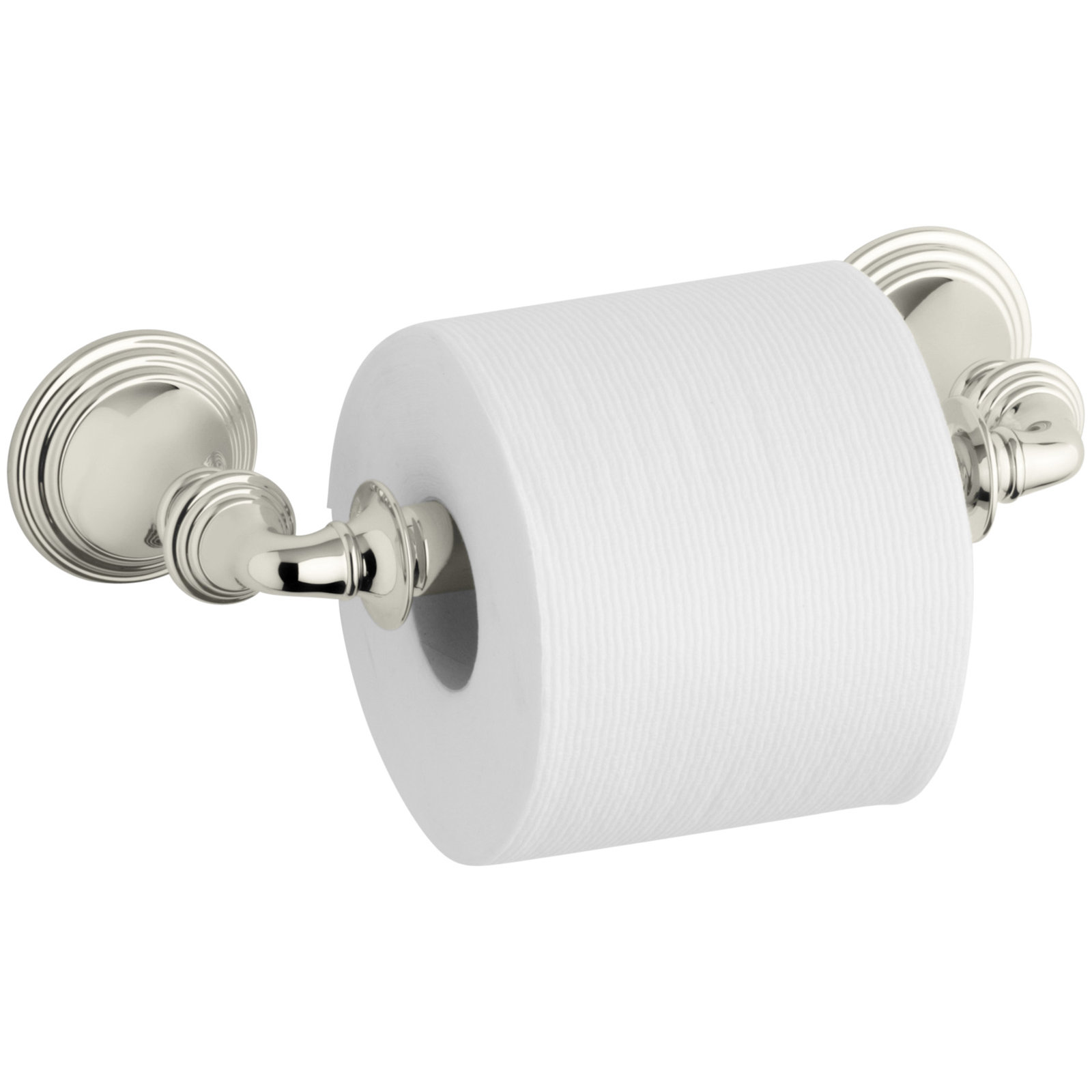 Devonshire Toilet Tissue Holder, Vibrant Polished Nickel