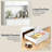 Kitchen Pantry Cabinet with Charging Station, Adjustable Shelves and Rolling Drawers