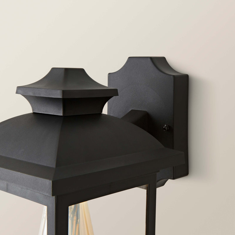 Matte Black 38cm H Outdoor Wall Lantern