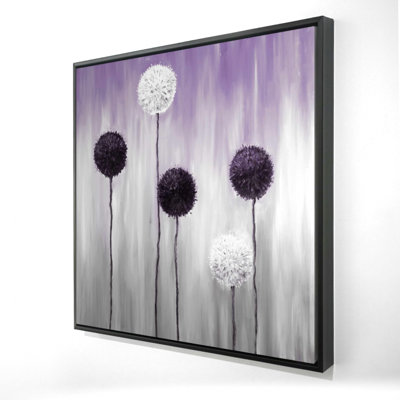 "Fleurs d'allium mauves et blanches"