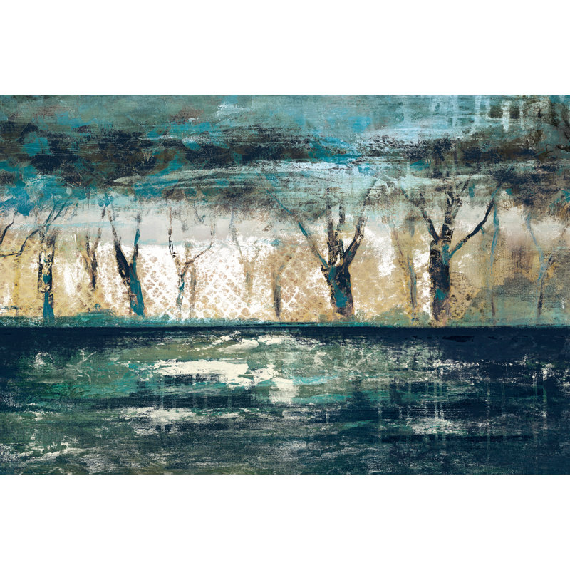 Abstract Landscape Horizon - Wrapped Canvas Print, 30cm H x 46cm W x 3.8cm D
