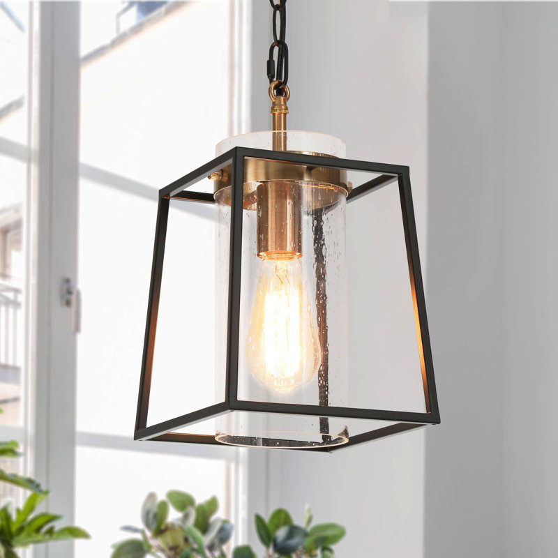 Luminaire suspendu industriel en verre 1 lumière